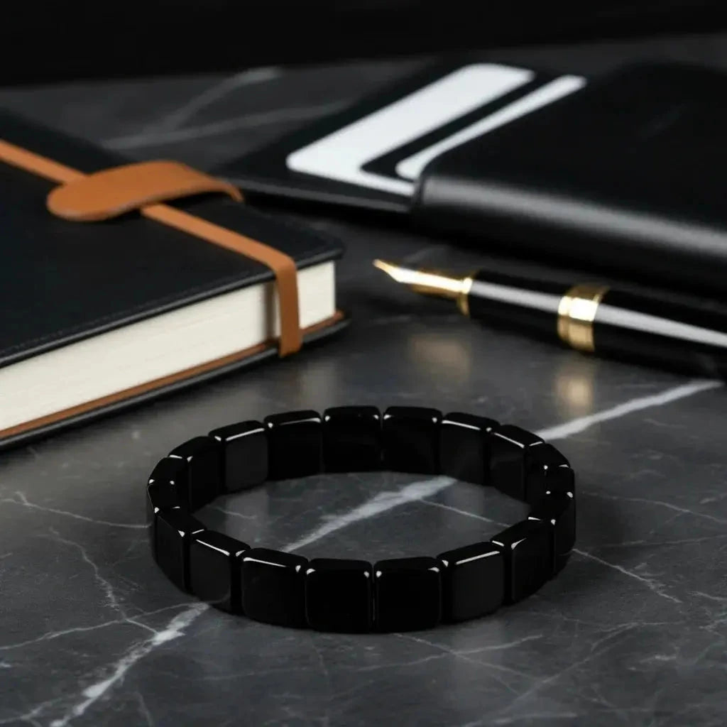 Cross-border hot sale black gallstone hematite health care magnetic therapy bracelet DIY handmade jewelry bracelet factory direct wholesale NEYROS