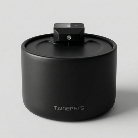 Fontaine à Eau pour Chat en Céramique - Stérilisation UVC Sans Fil