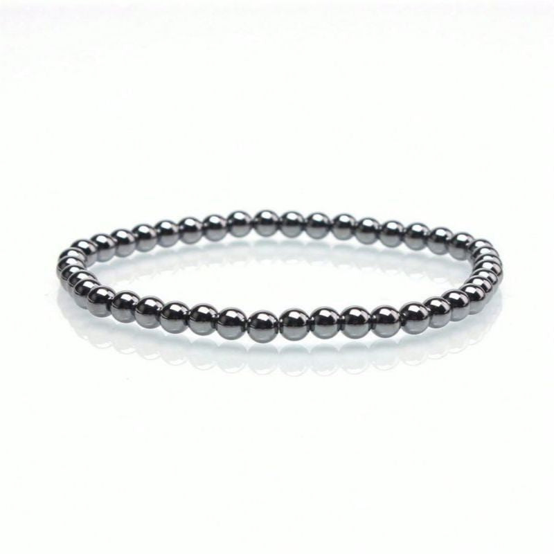 跨境热卖赤铁矿能量石多型号手链治愈系男女通用黑胆石手链套装